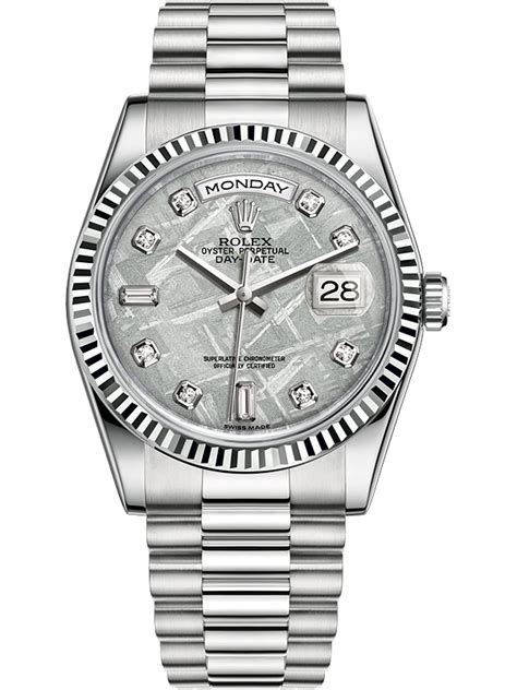 rolex day date 36 white gold and diamonds price|day date 36 Rolex price.